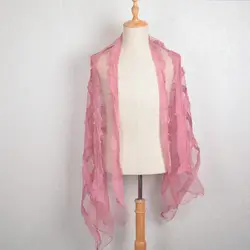 2019 Роскошные элегантные Для женщин длинные теплый шарф шаль женские шарфы розовый зимний стиль моды, 1pz