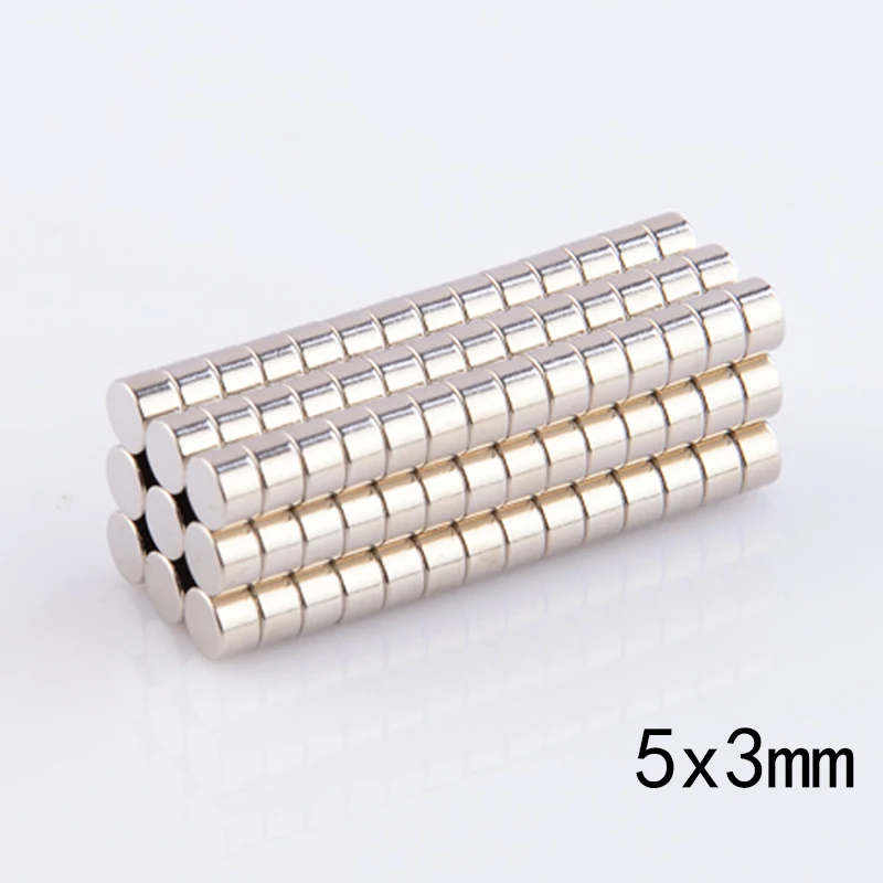 50Pcs Super Strong Powerful Magnet Neodymium Permanent N38 Imanes Small Round Magnetic Office Magnets Disc 5mm x 3mm | Обустройство
