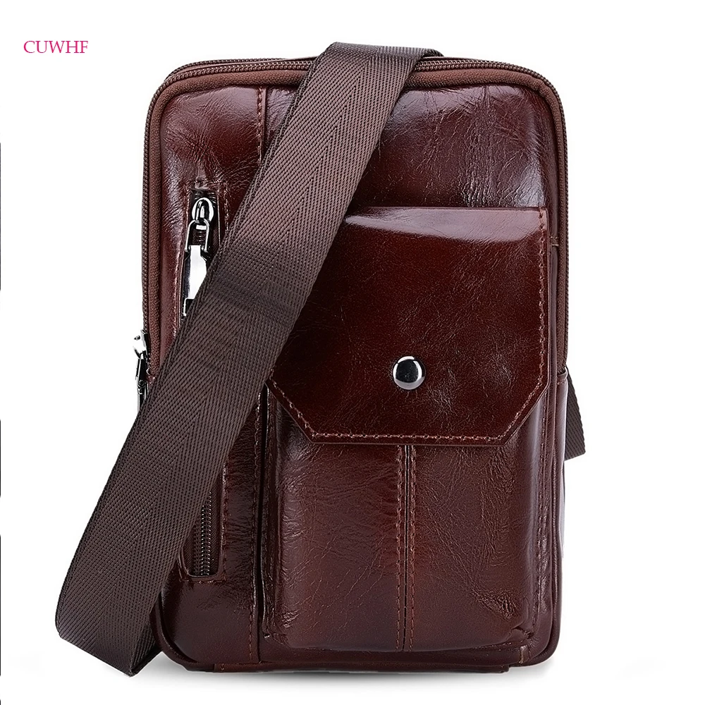 

New Casual vertical men's bag men's messenger bags shoulder bag Handsome crossbody Free Shipping Leather men's chest bags