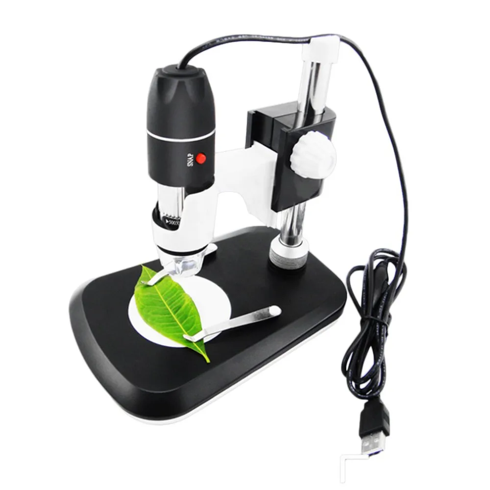 

800X HD Magnifier 8 LED Digital Microscope USB Endoscope with Metal Base Portable Hand Held Endoscope for Inspection