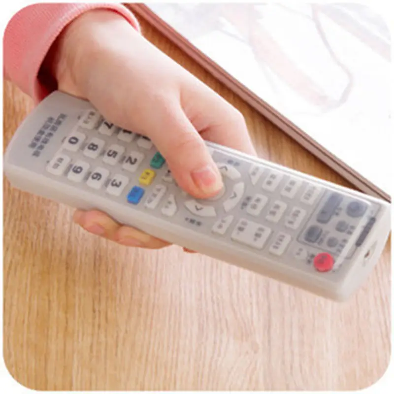 

Silicone TV Remote Control Protective Bag Air Condition Remote Control Case Dust Protective Holder Waterproof Storage Bag