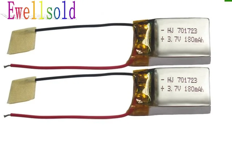Ewellsold X900 X901 RC Quadcopter spare parts 3 7v 180mAh Li polymer battery 5pcs lot Free