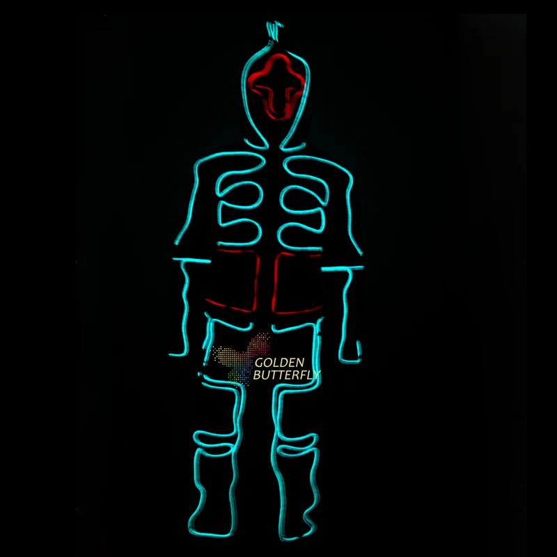 Best Offers EL Cold Light Clothing Glowing Dance Clothing EL Luminous Costumes Scintillation Costume Men LED Clothes Cold Strip Party