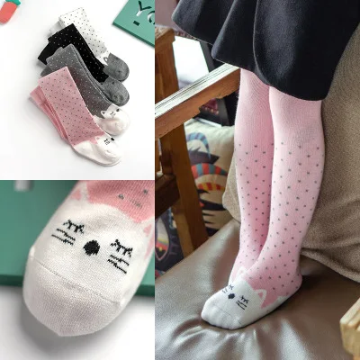 Детские колготки для девочек Хлопковые чулки Bebe Колготки Одежда новорожденных