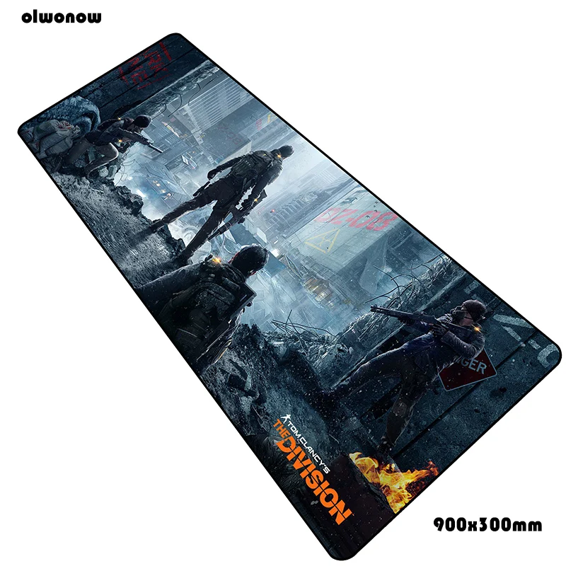 Tom clancy's the division коврики 900x300x2 мм 3d игровой коврик для мыши Клавиатура коврик для мыши классный ноутбук для геймеров коврик для мыши