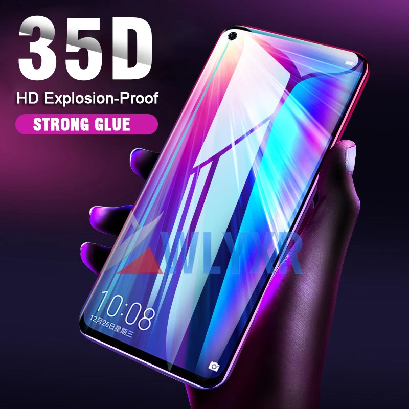 Защитное стекло закаленное 35D для Huawei Honor 20 10 Lite 8X 8A 8S Nova 5i 5Pro 4E 4i 3E|Защитные стёкла и