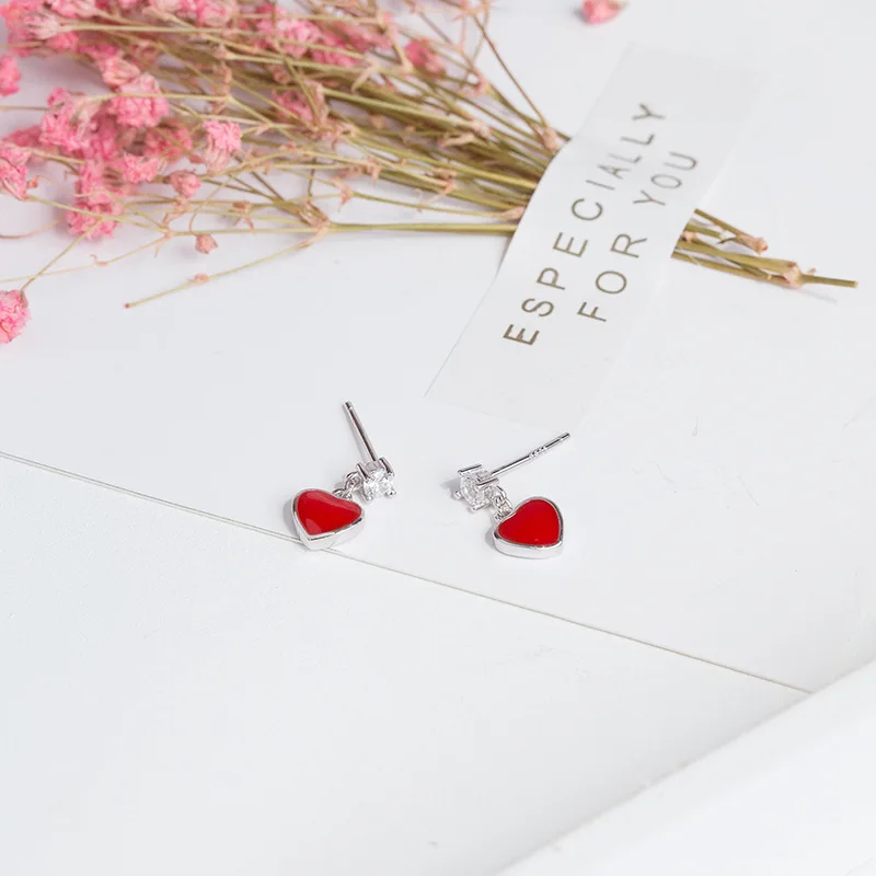 Серьги из стерлингового серебра 925 пробы с четырьмя когтями женские корейские