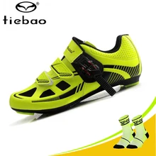 Tiebao Pro велосипедная обувь самоблокирующаяся обувь для шоссейного велосипеда зеленая обувь для езды на велосипеде Sapatilha Ciclismo дышащие велосипедные кроссовки