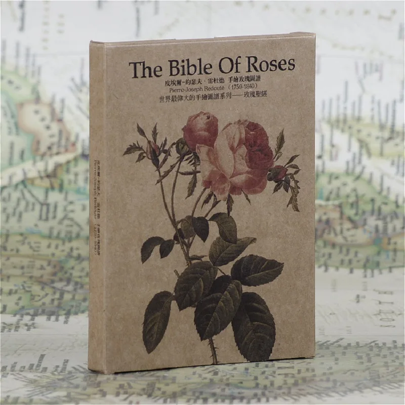 30pcs in one,Postcard,Joseph Redoute,Hand painted ,the Bible of Roses