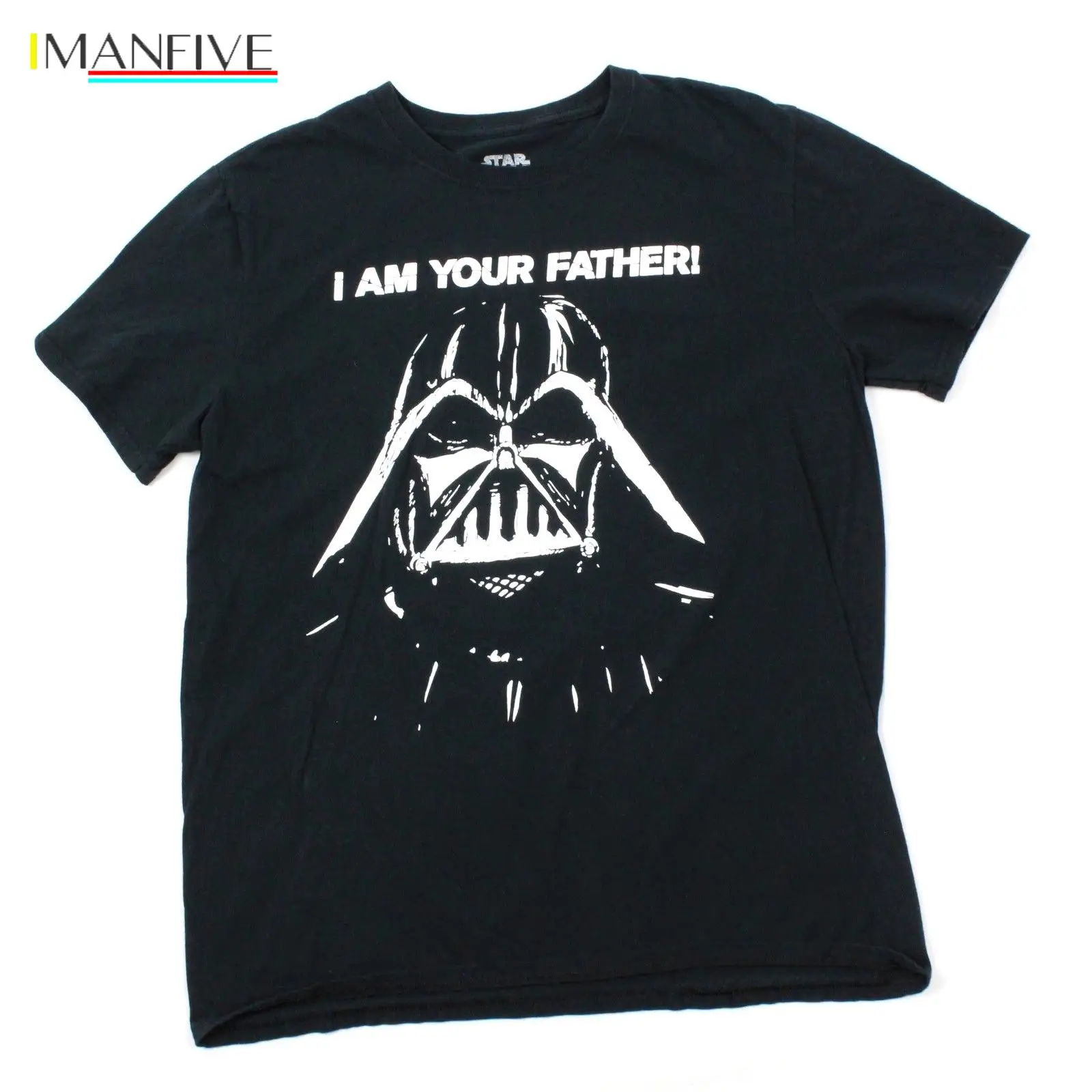 

STAR WARS T-Shirt Darth Vader Mask Adult Large Lucas Films Luke I Am Your Father Newest Fashion Stranger Things T Shirt Men