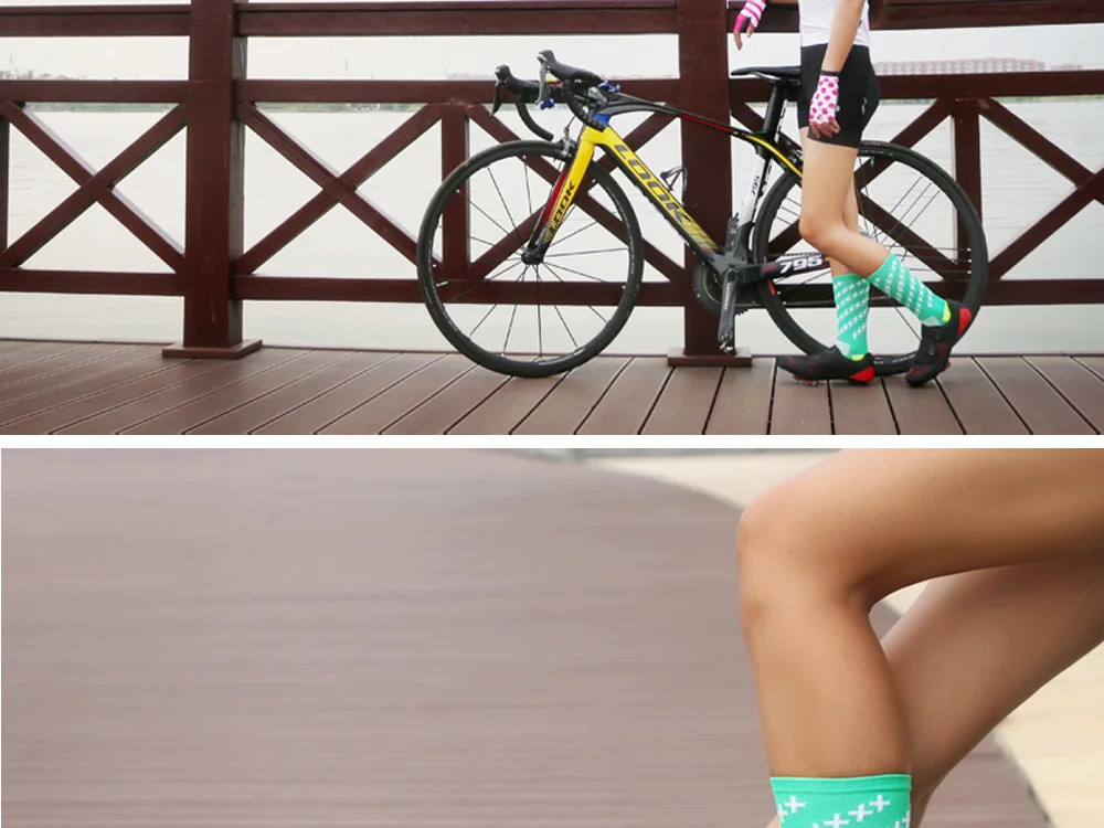 DH SPORTS Pro велосипедные носки для езды на велосипеде, для помещений, для езды на велосипеде, для соревнований, для сцены, для бега, для мужчин, Wo для мужчин, s, лучший зеленый, красный