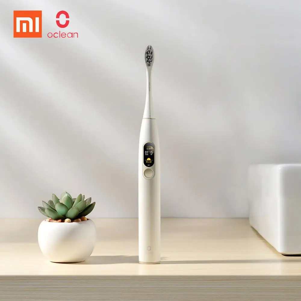 Xiaomi Oclean X Smart touch screen Sonic электрическая зубная щетка с управлением через приложение Водонепроницаемая Быстрая зарядка 4 режима зубная щетка для взрослых