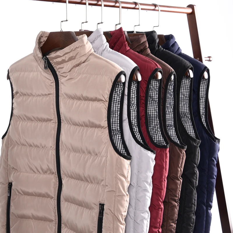

Casual Vest Men Winter Sleeveless Jackets Male New Style Solid Waistcoat Brands Men's Autumn Warm Outwear Plus Size Clothing 626