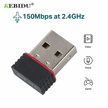 

KEBIDU Mini USB 150M LAN Card 150Mbps WiFi Wireless Adapter 802.11 n/g/b RT For phone notebook Pro Air Win Xp 7