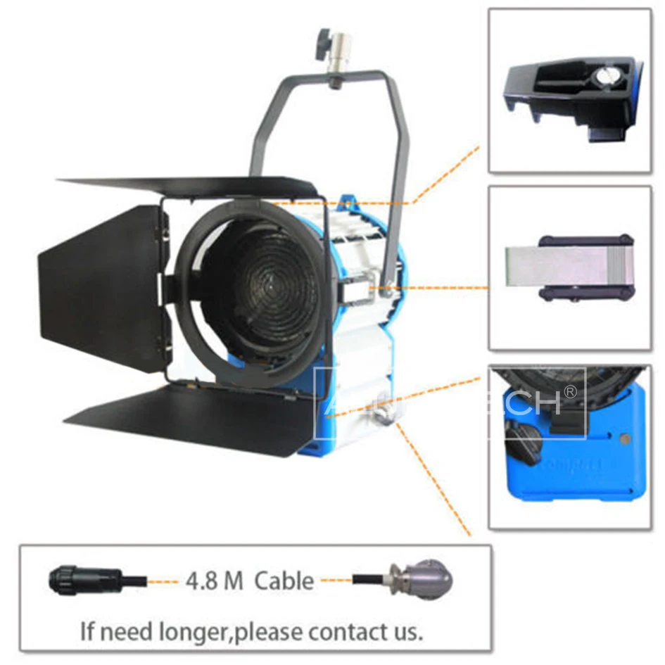 ALUMOTECH HMI 575 Вт Френеля пятно светильник+ e-балласт+ лампа для видеокамеры Освещение для фотосъемки в студии комплект оборудования поддержка светильник ing