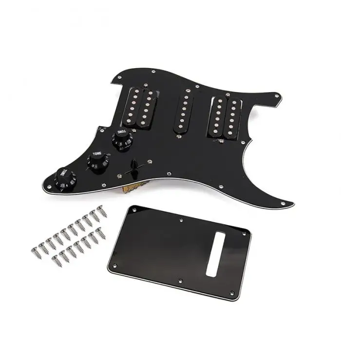 New Wired Plate Pickguard Humbucker Portable Accessories for Electric HSH Guitar LMH66
