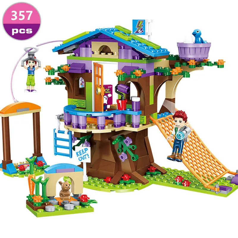 

Friends Series Heart Lake City Mia's Tree House Car Building Blocks Sets Compatible LegoINGLY Figures Educational Toys for Girls