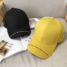Модные базовые Для женщин Для мужчин буквы Твердые Цвет Козырьки Caps новые летние Лидер продаж повседневная женская обувь Мужской милые шапки
