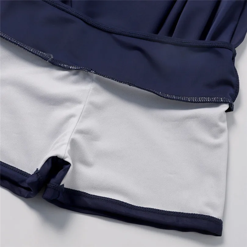 2019 New Summer Women High Waist Swim Bottom Athletic Swimpant Swimsuits Tankini Mini Skirt With Panty #E01 (17)