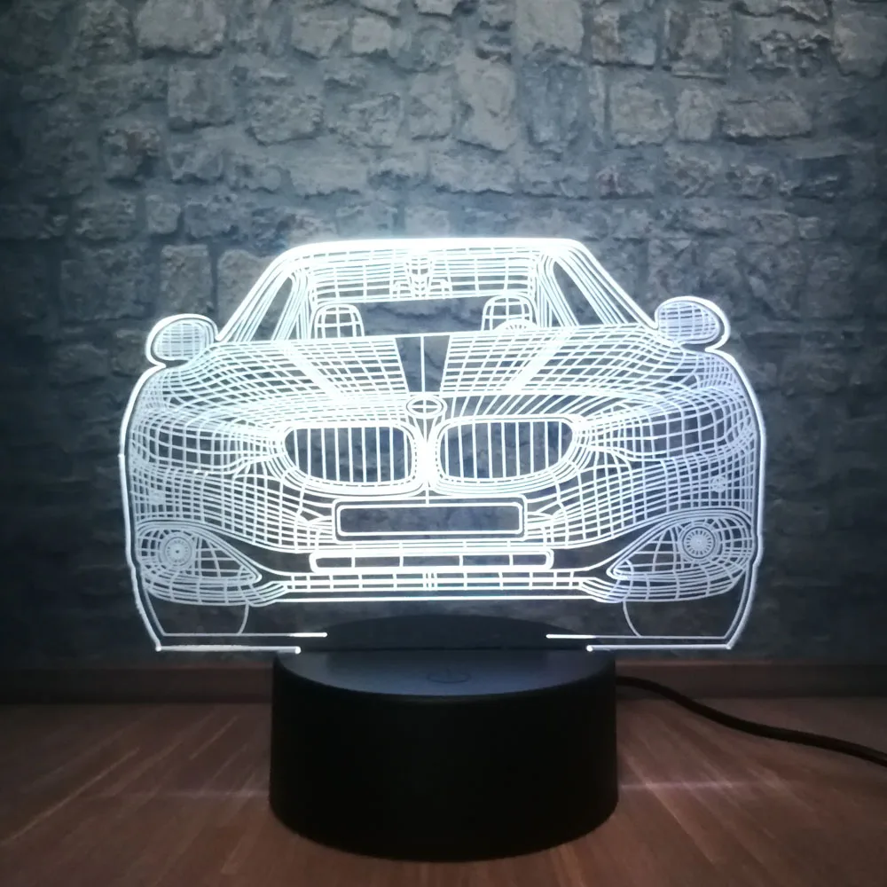 Автомобильная 3D лампа многоцветный RGB лампа светодиодный USB настольный ночник Лава светильник в спальню декор Освещение человек Мальчики Рождественский подарок игрушка
