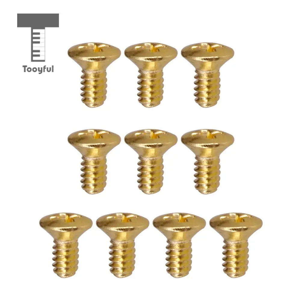 Tooyful 10PCS 5 Way 3 Way Guitar Switch Fixed Screws Nuts Guitar Replacement Black