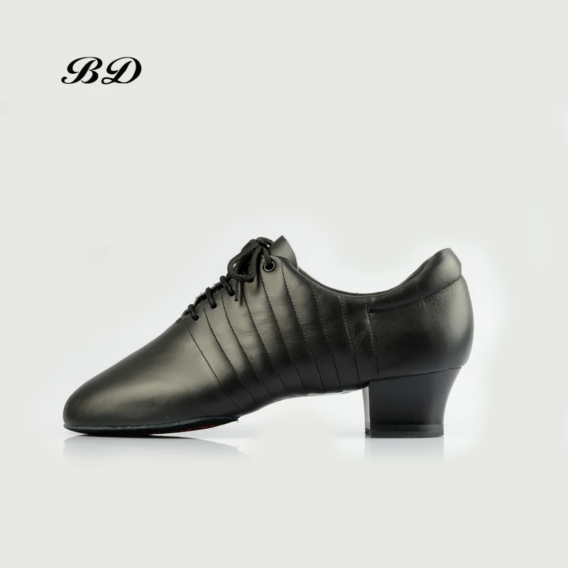 

BD DANCE SHOES Latin Shoes Ballroom MEN Shoe Modern Cowhide Sole Non-slip BDDANCE 438 Authent Genuine Leather Anti-wrinkle 4.5CM