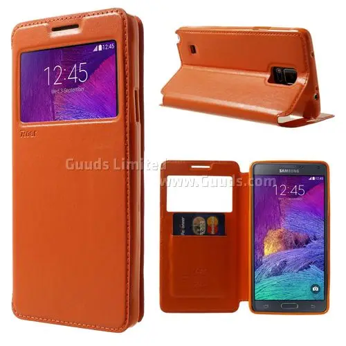 RR Roar Корея благородный вид кожаный флип чехол для samsung Galaxy Note 4 N910 Note4