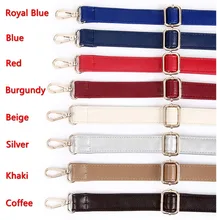 4 Metall Farben! einstellbare Ersatz Schultergurt Bunte Pu-leder Tasche Riemen für Geldbörsen Handtaschen Zubehör DIY Gürtel