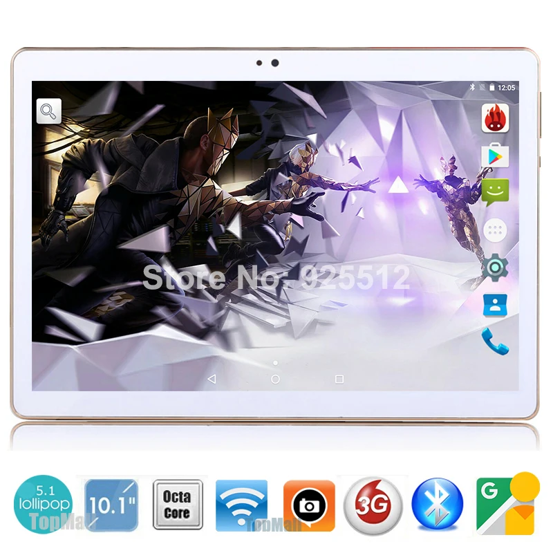 DHL Free Shipping 2017 New 10 inch Octa Core Tablet PC Android 5.1 4GB RAM 32GB ROM 5.0MP Dual Sim Cards GPS Tablet 10"