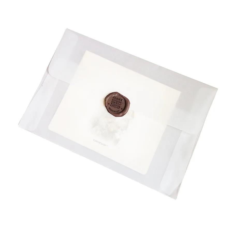 Lote em Branco Translúcido Velino Envelopes Faça Você Mesmo Multifuncional Presente Cartão Envelope Atacado 100 Pçs - Mod. 112999 5 Cheap Envelopes de papel