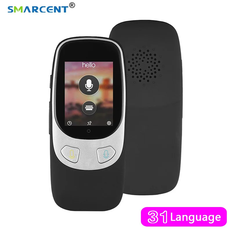 

Portable Smart 31 Languages Voice Translator Device pocket Bluetooth TouchScreen Wifi for Learnning Traveling Business