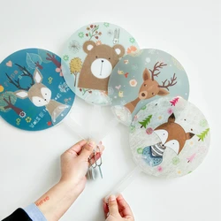 Cartoon Mini Travel Accessorie Fold Small Round Fan Unisex Summer Cooler Cute Portable Packing Organizer Fashion Animal Case Cap Cartoon Mini Travel Accessorie Fold Small Round Fan Unisex Summer Cooler Cute Portable Packing Organizer Fashion Animal Case Cap