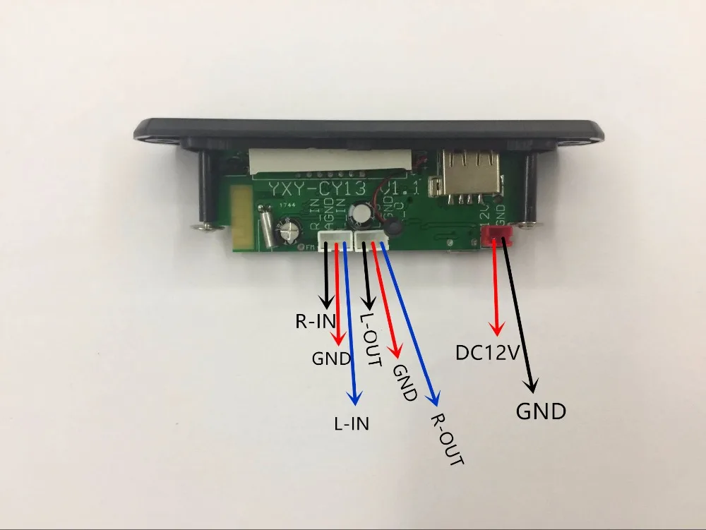 DIY 12 в Bluetooth аудио приемник MP3 декодер плата FLAC/WAV/WMA/MP3 декодирования модуль плеер с TF слот Поддержка U диск AUX FM