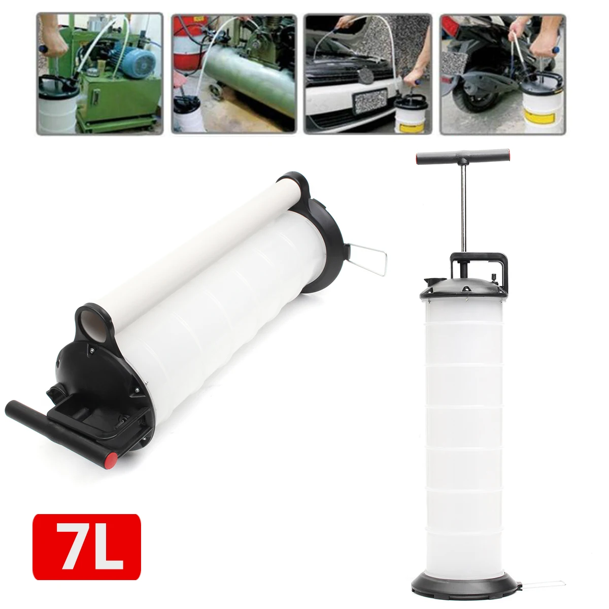 

7L Manual Car Oil Vacuum Extractor Pump Petrol Water Suction ExtractionTransfer Fluid Fuel Transfer Oil Tank Pump for Car Boat