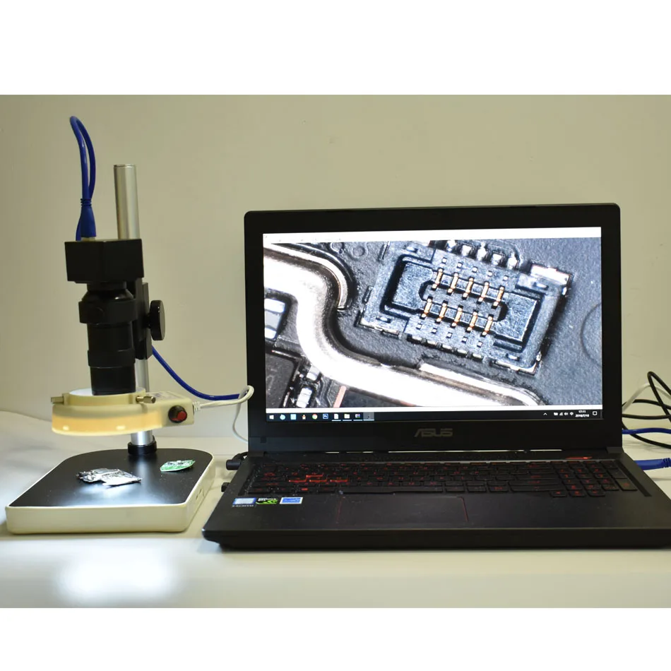 HD 5.0MP USB 3.0 Free Drive Microscope USB Measuring Camera+8X 130X