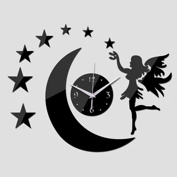 

Large 3D Acrylic Wall Clock Modern Design Quartz Mirror Art Home Decoration Watch Mechanism Stickers Relogios De Parede 50ZB103
