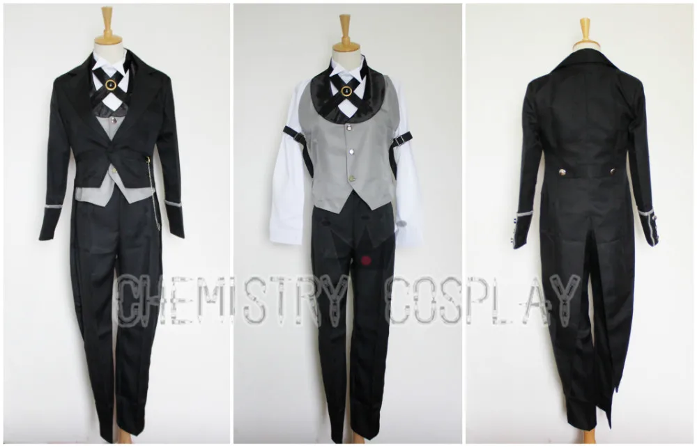 Костюм для косплея Black Butler Kuroshitsuji Клода Фауста черный костюм на заказ |