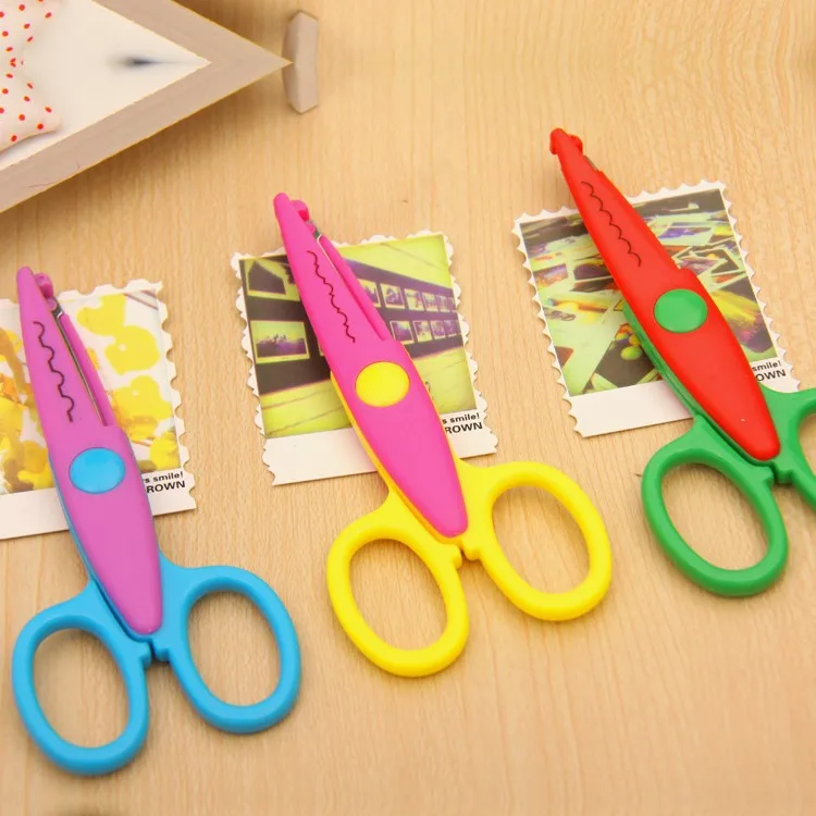 6 шт./компл., кружевные металлические ножницы для школьных канцелярских принадлежностей и офиса и украшение дневника DIY