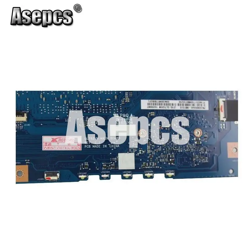 Promo  Asepcs GL752VW Laptop motherboard for ASUS GL752VW GL752V GL752 Test original mainboard I5-6300HQ G