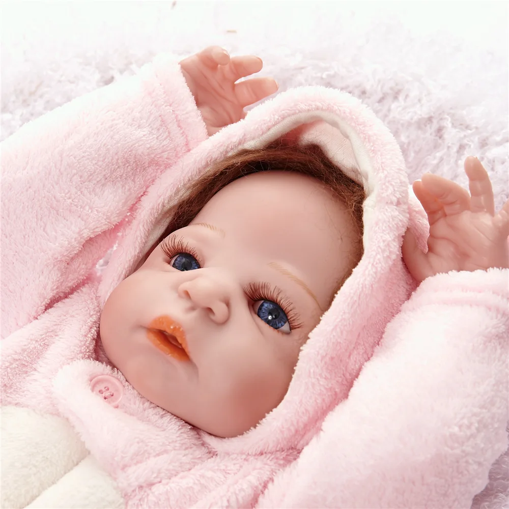 55 см полное Силиконовое боди Reborn Baby Doll игрушка Реалистичная новорожденная принцесса девочки младенец Кукла Малыш Brinquedos Bathe игрушки подарки