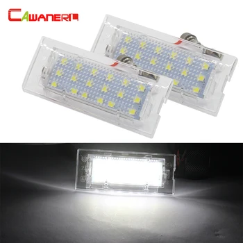 

Cawanerl For BMW X5 E53 X3 E83 BJ 2 Pieces Car Styling 18 SMD LED Canbus Number License Plate Light Kit White 12V Accessories