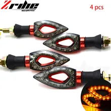 4pcs FOR bmw 2Pair Universal 12V 12 LED Motorcycle Turn Signal Indicators Lights font b lamp