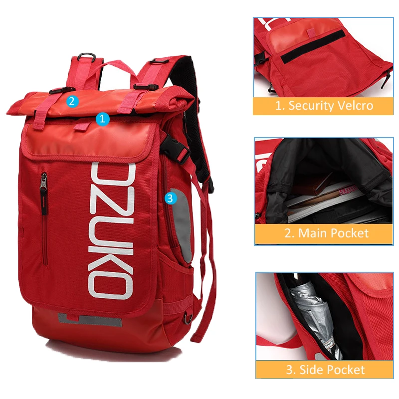 OZUKO 8020 мужской рюкзак сумка для ноутбука повседневные школьные рюкзаки студентов