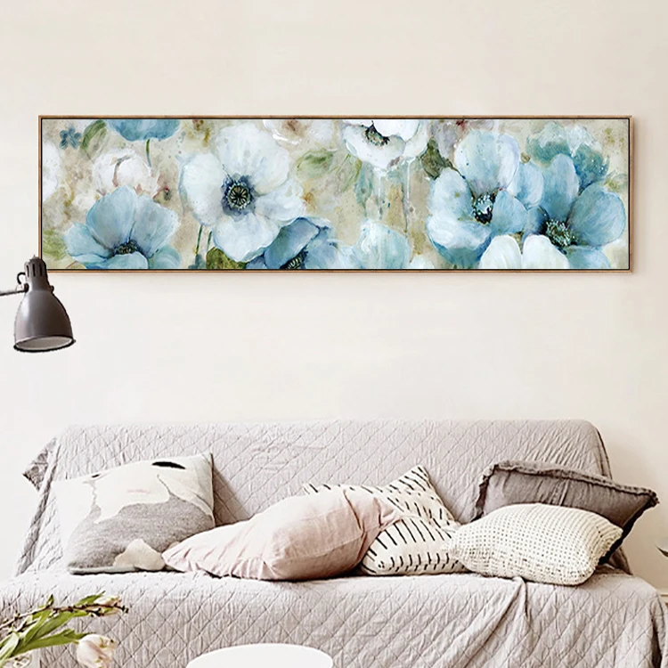 

Full Rhinestone Embroidery Crafts Diy 5D Diamond Painting Blue flower 2019 Landscape Cross Stitch Kit Home Decor Wall stickers