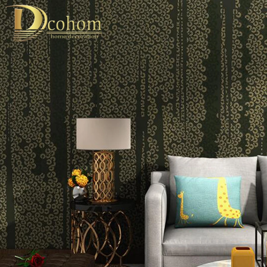 

Vertical Pattern Geometry Circle Wallpaper Metallic Bubble Texture Wall Paper Pure Black Gray