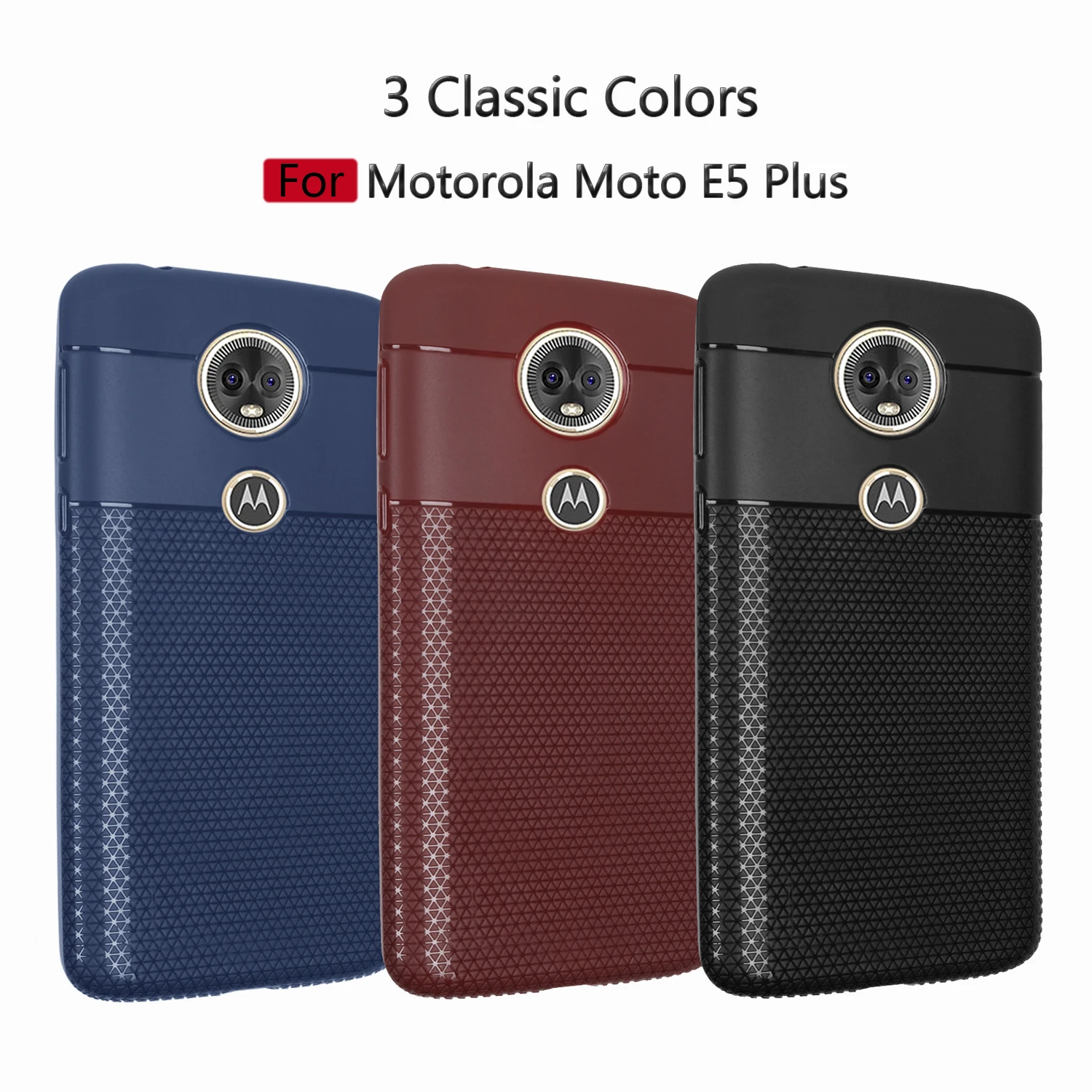 For Motorola Moto E5 PlusE+ Case Luxury Slim Triangular Grid For Motorola Moto E5 PlusE+ Case Luxury Slim Triangular Grid