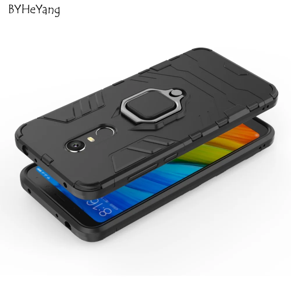 For Xiaomi Redmi 5 Plus Case Redmi 5 Plus Cover Car Holder Magnetic Suction Ring Bracket Armor Cover for Xiaomi Redmi 5 Plus