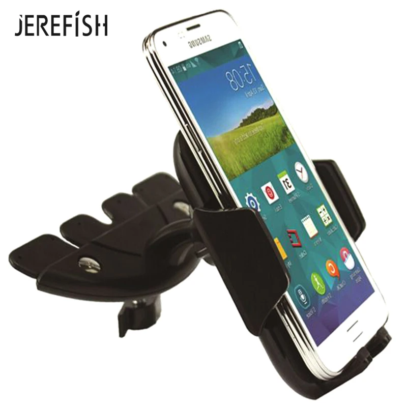 Универсальный Регулируемый держатель для смартфона Jerefish автомобильный CD плеера