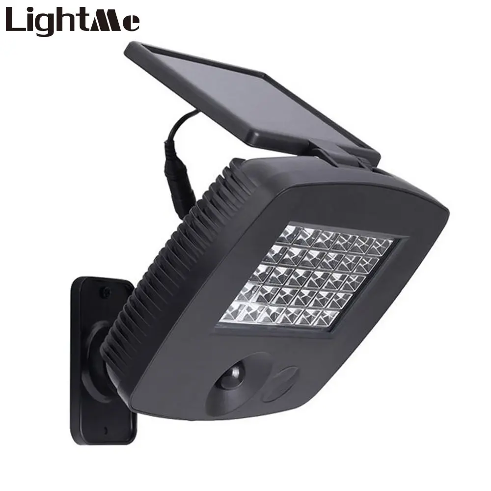 Kopen Lightme Solar Wandlamp 6 w 200LM 30 LEDs PIR Motion Sensor LED Light Waterdicht Tuin Landschap Pathway Energiebesparing lamp