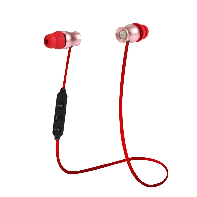 

Metal Wireless 4.1 Bluetooth Headset Sports In-Ear Music Magnetic Bluetooth Headset for iPhone Android Phone headset